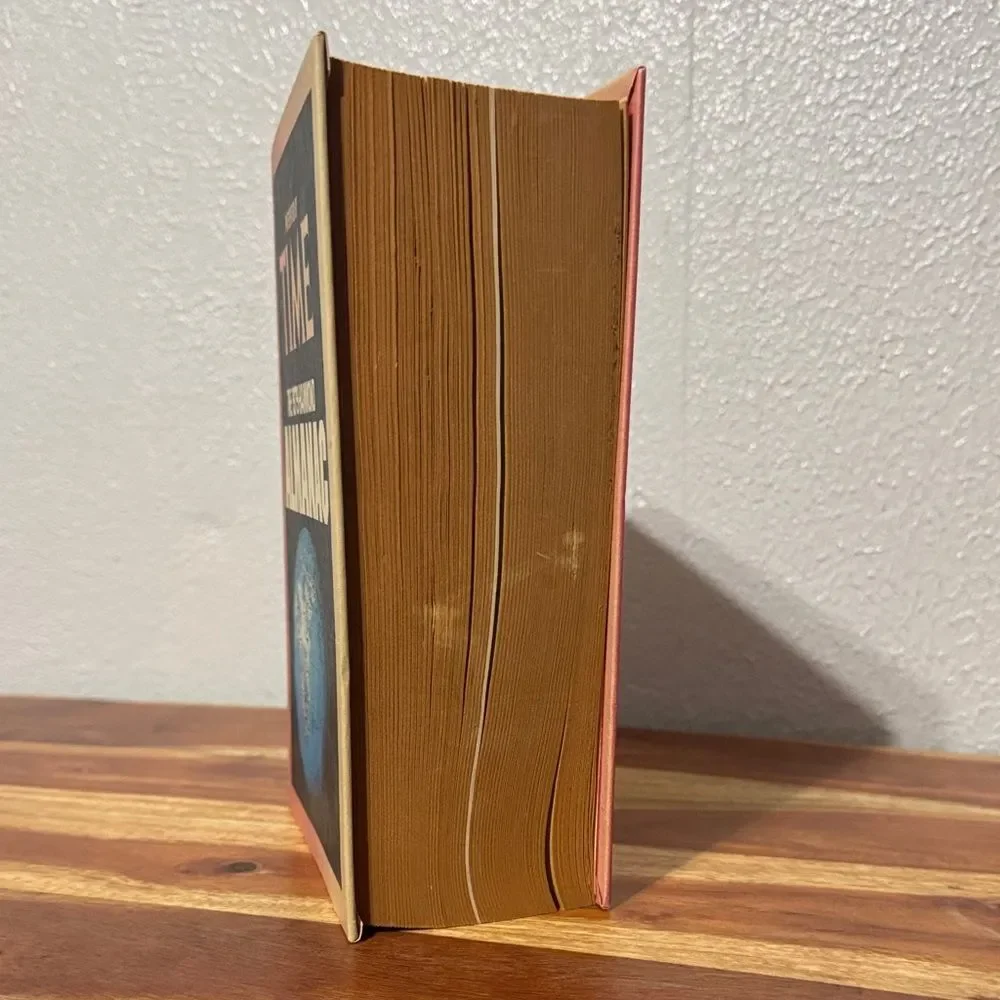 Vintage Presented by Time 1979 Hammond Almanac Book Red Blue Cover with Earth
